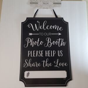 Photo Booth Sign and Props Set